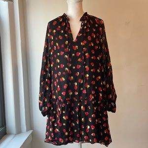 Derek Lam 10 Crosby Metallic Print Dress